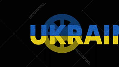 UKRAINE Cool Animation Of Ukrainian Text Running