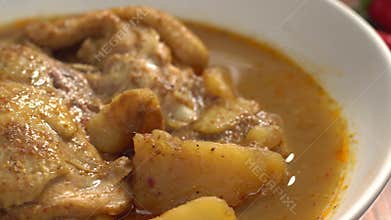 Thai tradition food : Massaman Curry is popular Thai food.