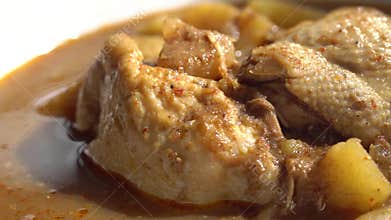 Thai tradition food : Massaman Curry is popular Thai food.