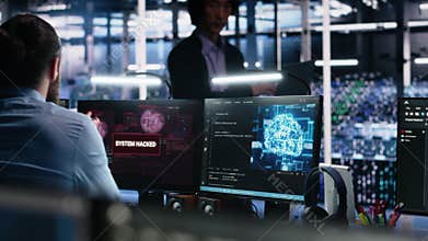 Server farm programmers seeing hacking warning, working to secure systems