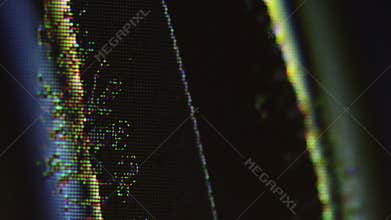 Distorted surface glitch wave noise artifacts art