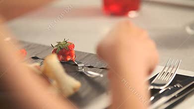 couple at restaurant