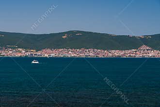 A Beautiful Scenery of the Old Nesebar Port on a Sunny Summer Afternoon