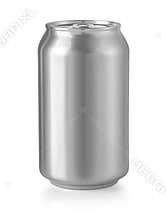 Aluminum can isolated