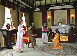 Wax figures of Last emperor's family