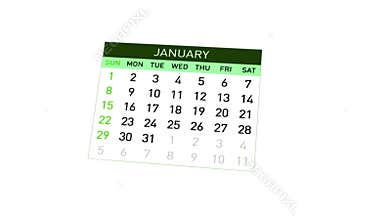 Turned over the calendar