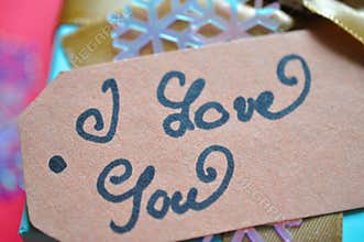 handwritten i love you write