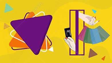 Big mage sale banner animation colour full video.