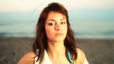 Beach woman