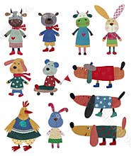 Pets, cartoon characters