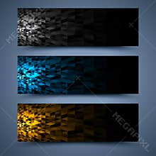 Ð¡olor banners templates. Abstract backgrounds
