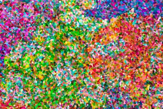 Abstract pointillist oil painting