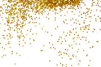 Golden glitter frame background