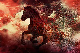Dark fantasy horse