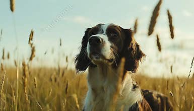 Dog Running In An Open Field