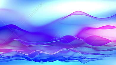 Abstract background, soft colorful flowing waves animation