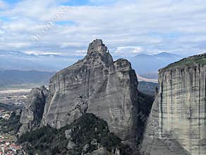 Rock formation in the Meteora
