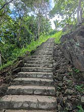 Stone stairs from the bottom