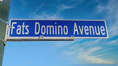 Fats Domino Avenue street sign in New Orleans