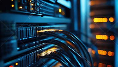 Network Server With Fiber Optic Connection