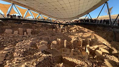 Gobekli Tepe Neolithic Archaeological Site in Sanliurfa, Turkiye