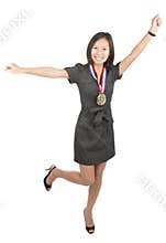 Winner success woman