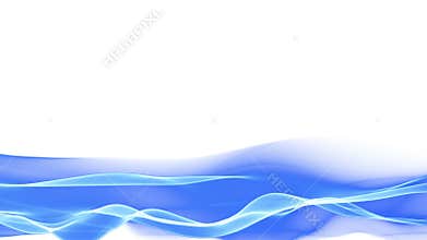 Lower thirds abstract waving blue background, blurred motion effect