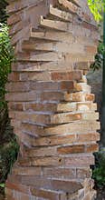 Spiral Brick Column