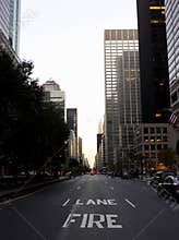 View down park avenue