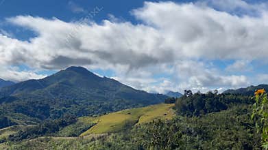 Majestic Mountain Timelapse: Rolling Clouds Over Lush Valleys mobile photography