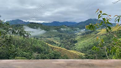 Mystical Mountain Timelapse and little Fog Drifting Through Verdant Valleys mobile photography