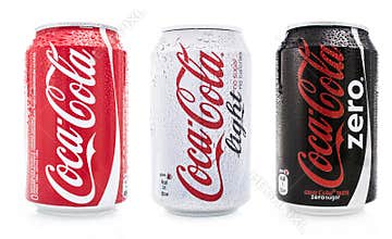 Coca cola light, zero and normal