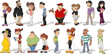 Cartoon people