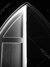 Church: arched door