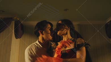 Intimate Performance in Dim Light