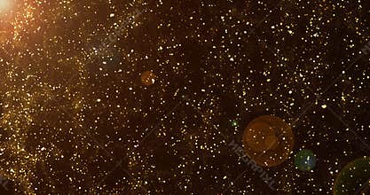 Particles flying upwards background.