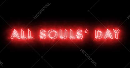 All Souls Day text animation.