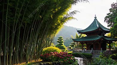 Serene Eastern Garden