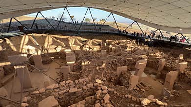Gobekli Tepe Neolithic Archaeological Site in Sanliurfa