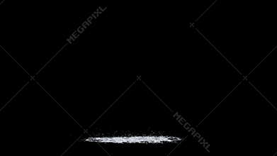 AI-generated illustration of a realistic waterfall seamlessly pouring against black background