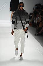 NEW YORK, NY - SEPTEMBER 06: A model walks the runway at the Nautica Men's Spring 2014 fashion show