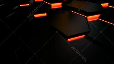 Hexagonal motion tile