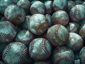 Baseball Balls in Pile