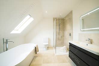 Interior View Of Beautiful Luxury Bathroom