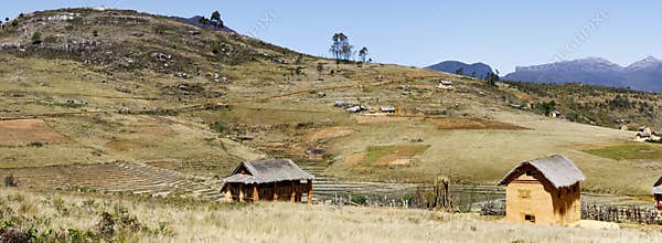 Madagascar landscape - panoramic view