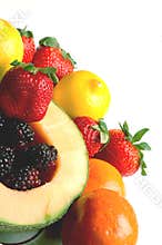 Fruit salad with space