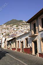 Street in taxco guerrero, mexico