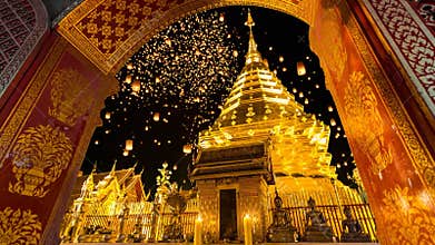 Wat Phrathat Doi Suthep Temple Of Chiang Mai, Thailand