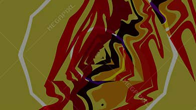 Abstract digital art with vibrant colors and fluid shapes, artistic background