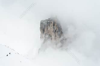 Hiking the Tre Cime in winter